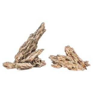 松皮石青龙石木化石造景石头鱼缸装饰小块多孔草缸成品峡谷套餐