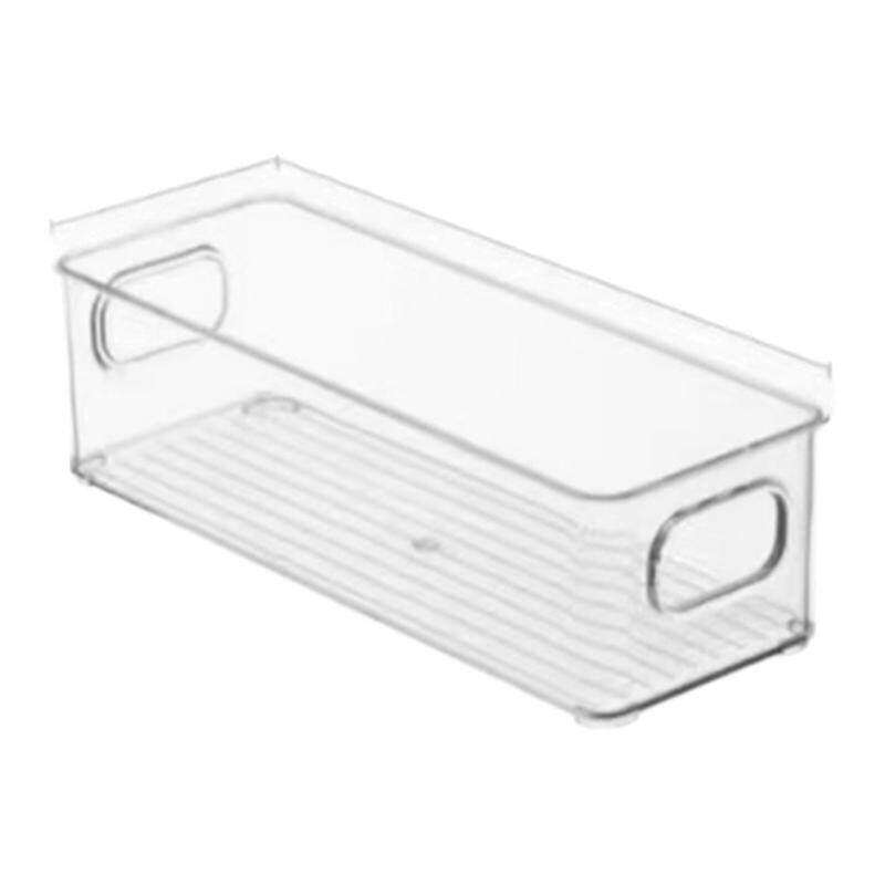 桌面宿舍收纳盒长条窄长型长方形亚克力透明杂物小物件抽屉分隔盒