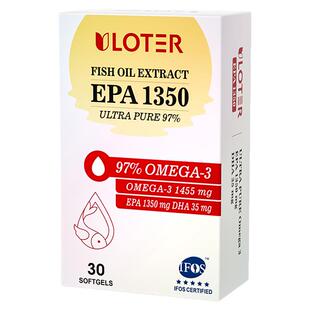 美国进口97%深海鱼油EPA高纯度30粒软胶囊Omega3青少中老年优乐驰