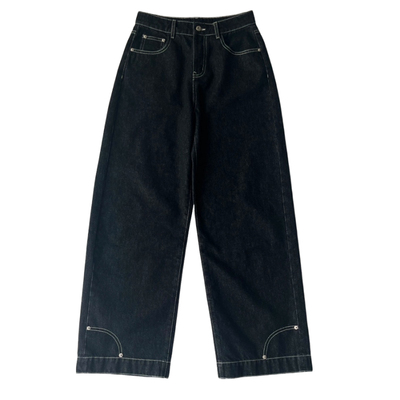 Studio1till8复古明线装饰牛仔裤