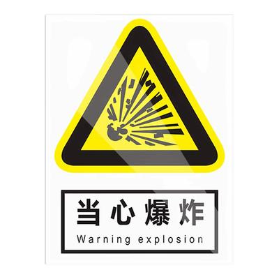 当心爆炸安全标识牌消防