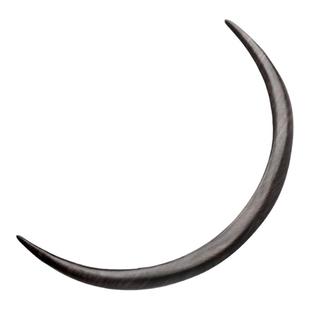 上弦月簪黑檀木半月古典发簪日常盘发半圆簪子古风简约发饰木簪女