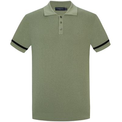 东博利尼短袖休闲桑蚕丝polo衫