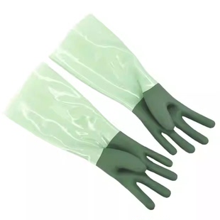 舒意加长加绒保暖家务洗碗手套洗衣防水清洁橡胶乳胶防滑耐磨加厚