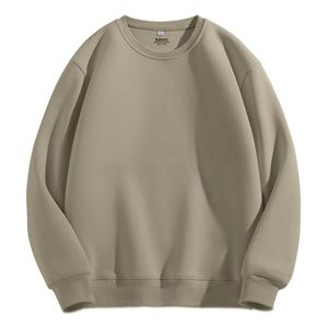 班尼路重磅卫衣男春秋季新款简约纯色宽松大码套头衫男款圆领上衣