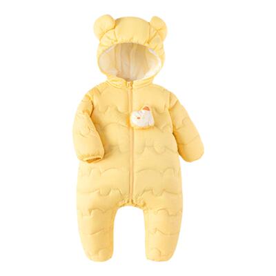 巴拉巴拉婴儿羽绒连体衣宝宝爬服