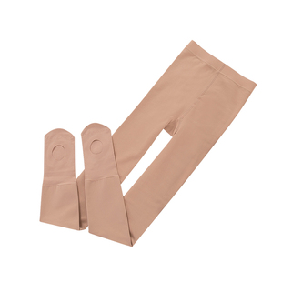 美尔丝懒人袜免脱足浴脚底挖洞秋冬加绒加厚防勾丝连裤袜女打底裤