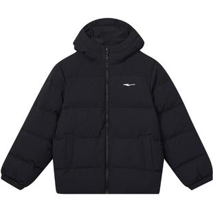 鸿星尔克童装儿童羽绒服冬季新款男童保暖连帽外套短款加厚冬装