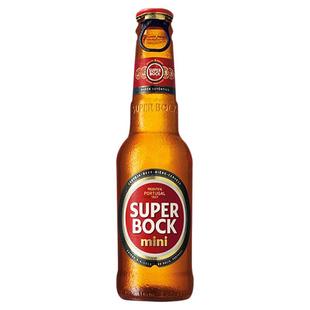 葡萄牙进口超级波克啤酒经典精酿黄啤迷你小瓶200ml*24瓶装整箱