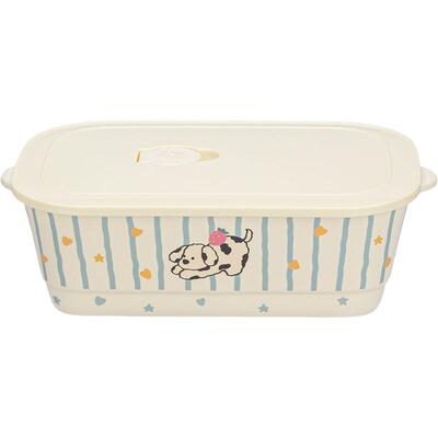 摩登主妇陶瓷分格饭盒微波炉加热