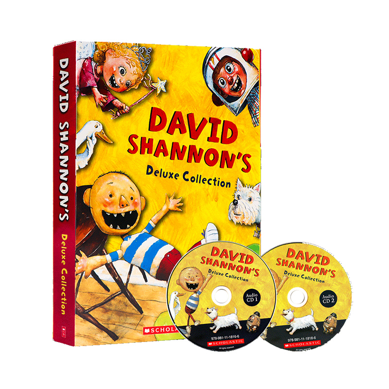 大卫不可以英文原版绘本10册附2CD David Shannon大卫香农 No David Goes to School Gets in Trouble大卫去上学惹麻烦鸭子骑车记