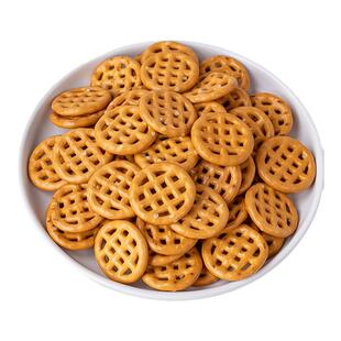 碱水饼干蛋糕装饰品摆件圆格饼干网格圈纸杯甜品插件商用大分量