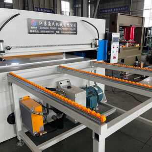 100T全自动滑台送料裁断机皮革下料机毛绒玩具布料精密四柱裁断机