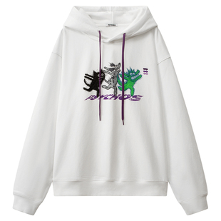 【买一送一】PSYCHOS莎可斯重磅420g动物印花街头风连帽卫衣男女