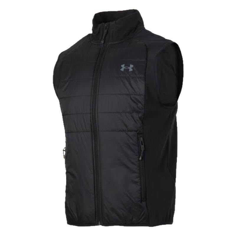 安德玛UA棉马甲男子秋冬款运动休闲上衣无袖棉服保暖背心1378505