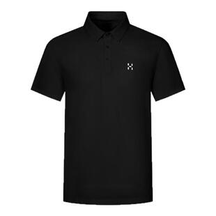 26新品 HAGLOFS火柴棍Cotton Blend Polo男子户外弹力棉Polo衫