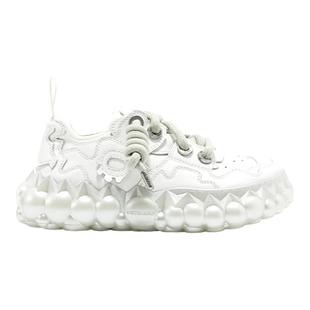 OETZI冰人奥兹融冰鞋女2025秋新款厚底丑萌鞋休闲小白鞋 男女同款