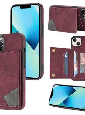 适用苹果15Promax手机壳照片证件卡包一体iPhone14Pro门牌钥匙12防消磁13mini卡片夹11插卡式x卡兜xr门禁卡男