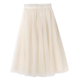 哈齿童装夏季仙气女童纱裙半身裙长款中大童生日公主裙女孩纱纱裙