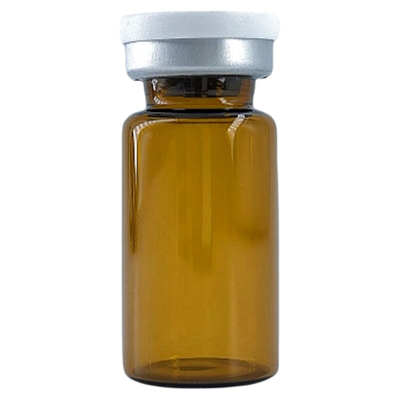 口服液空瓶子带吸管10ml西林瓶茶色玻璃液体分装瓶