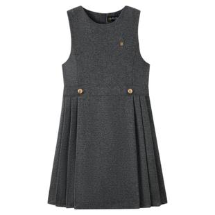 【32%绵羊毛】eland kids衣恋童装女童连衣裙冬无袖裙子