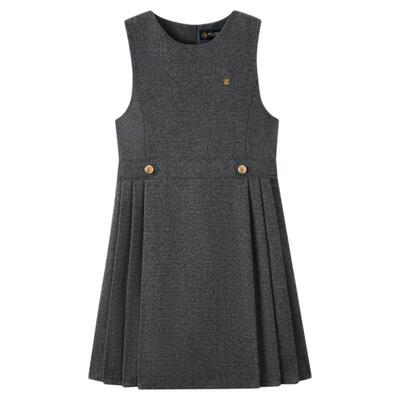elandkids女童圆领无袖连衣裙
