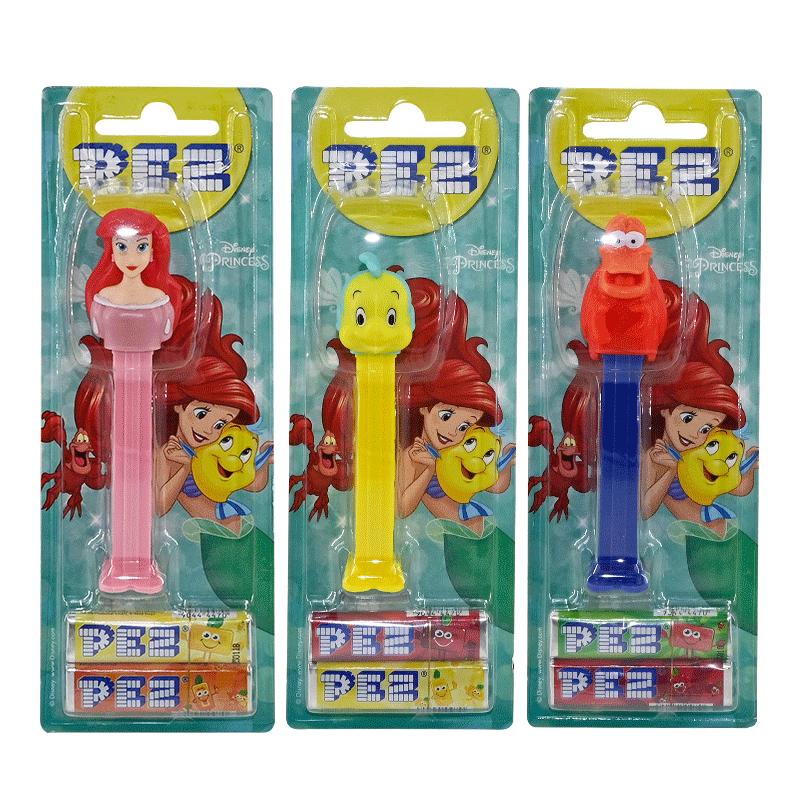 PEZ皮礼士糖 正版授权小美人鱼糖果机儿童卡通手办礼物休闲糖果