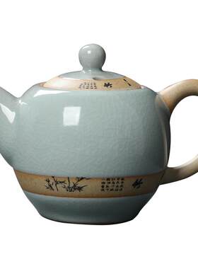 开片纹理釉色细腻可养哥窑茶具