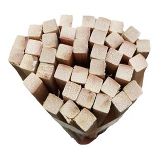 竹棒鸟笼子竹方料竹子条DIY手工模型竹方条四方形竹篾方竹条带皮