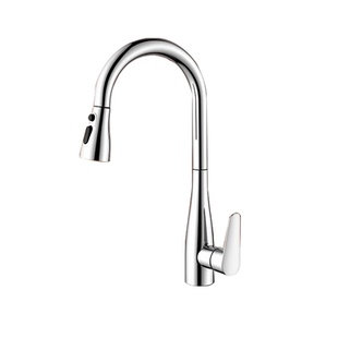 全铜厨房水龙头伸缩抽拉式家用水槽洗菜盆洗碗池冷热二合一防溅水