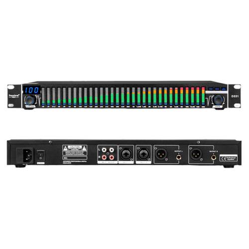 得普声D331数字均衡器家用降噪数字31段舞台演出KTV处理器