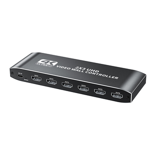 优联视频六画面拼接器hdmi一进六出拼接屏多屏宝6个显示器拼成一个大的画面高清4K拼接屏控制器2X3