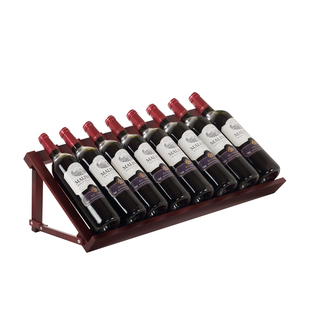 红酒架摆件实木家用红酒柜展示架小型商用葡萄酒架子斜放酒瓶托架