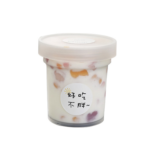 网红水果捞盒子芋圆烧仙草糖水杯冰粉烤梨甜品碗外卖打包奶茶罐子