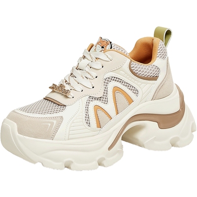 天美意疯狂动物城联名萌耳朵厚底增高老爹鞋女运动鞋子春季新款