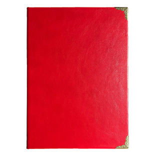 空白金属角证书外壳保护壳定制荣誉奖状大红演讲朗读朗诵稿夹封皮