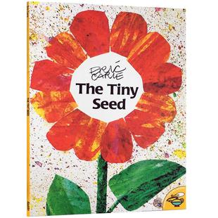 【送音频】英文原版进口绘本 感知生命成长卡尔爷爷Eric carle:The Tiny Seed小种子3-6岁低幼入门启蒙学习英语故事书正版童书