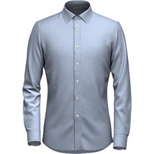 私人定制衬衫GR高端春秋格纹长袖衬衣订做全棉商务衬衫定制衬衣男