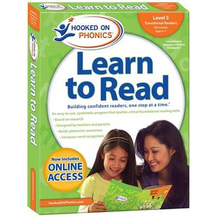 迷上自然拼读系列第五级 英文原版儿童英语自然拼读 Hooked on Phonics Learn to Read Level 5 儿童语音学习英语阅读进口教材书