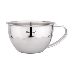 chockmen卓德铭18/10不锈钢加厚单柄牛奶杯早餐杯咖啡杯喝水杯子