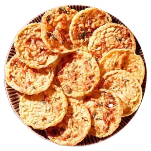 小溪河虾巴虾米巴江西赣南特产锅巴客家铜勺饼花生月亮巴休闲零食