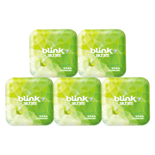 blink冰力克果粉薄荷糖青苹果味盒装含片糖润喉糖无糖糖果小零食