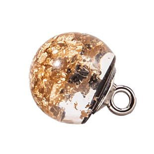 仿玉石中式旗袍纽扣衬衫珍珠国风盘扣高端精致时尚金箔圆珠扣子