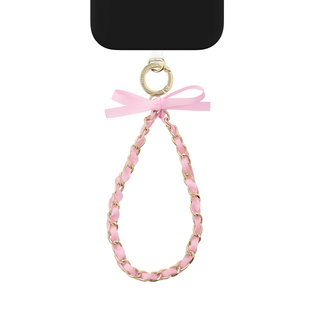 iDeal Of Sweden瑞典理想 粉色绸带蝴蝶结手机链PinkRibbon适用于iPhone全系列便携挂链挂绳腕带配件欧美轻奢
