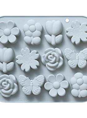 花朵烘焙模具巧克力模硅胶食品级