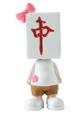 中式麻将公仔卡通摆件