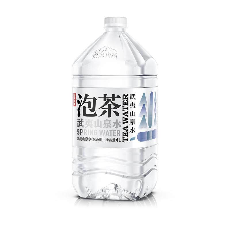 农夫山泉泡茶水山泉水饮用水桶装水整箱装4L*4瓶