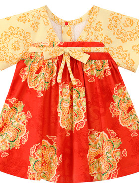 龙喜年夏女宝宝中国风汉服连衣裙