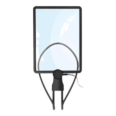 德国挂脖式放大镜高清正品老人用阅读高倍带led灯手持折叠手机屏幕充电光学老年人桌面看书扩镜超大号多功能