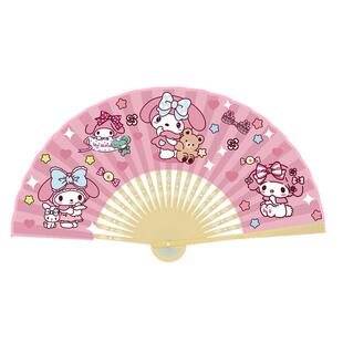 卡通可爱布面折扇可折叠高颜值小巧随身便携学生儿童小扇子库小狗